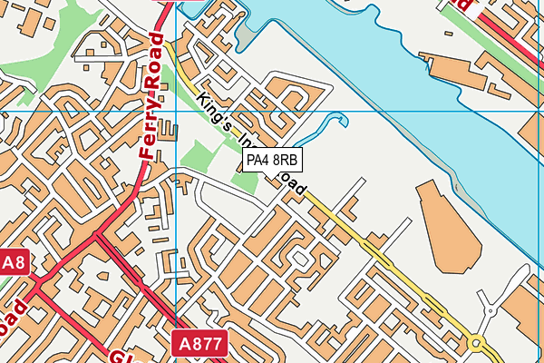 PA4 8RB map - OS VectorMap District (Ordnance Survey)
