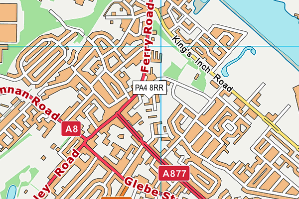 PA4 8RR map - OS VectorMap District (Ordnance Survey)