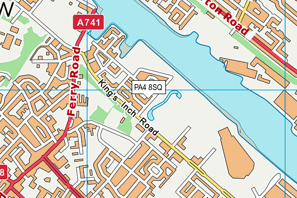 PA4 8SQ map - OS VectorMap District (Ordnance Survey)