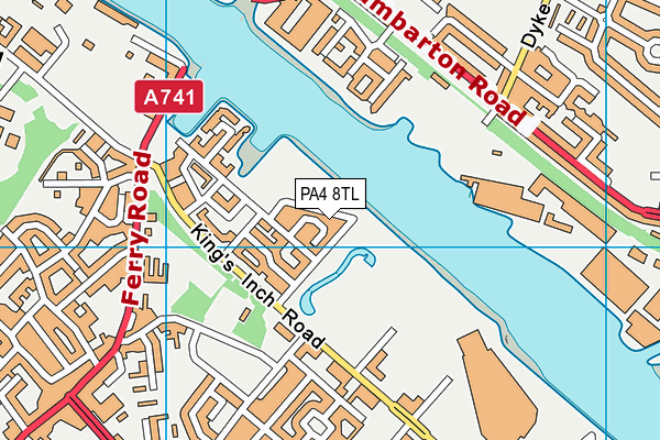 PA4 8TL map - OS VectorMap District (Ordnance Survey)