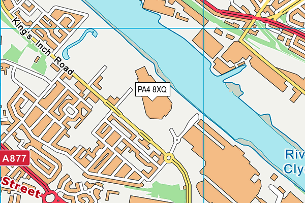 PA4 8XQ map - OS VectorMap District (Ordnance Survey)