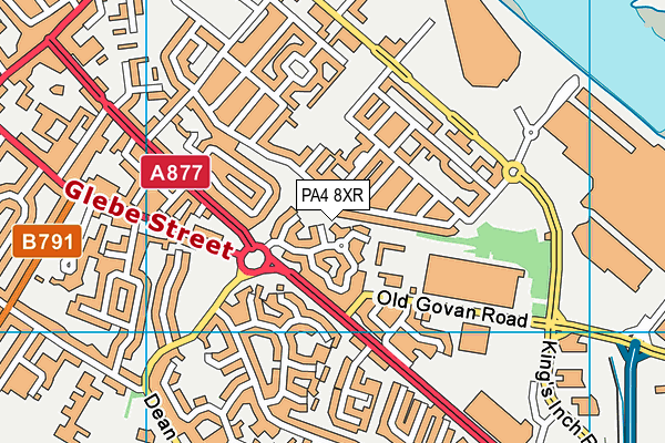 PA4 8XR map - OS VectorMap District (Ordnance Survey)
