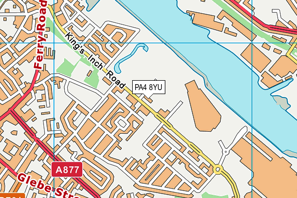 PA4 8YU map - OS VectorMap District (Ordnance Survey)