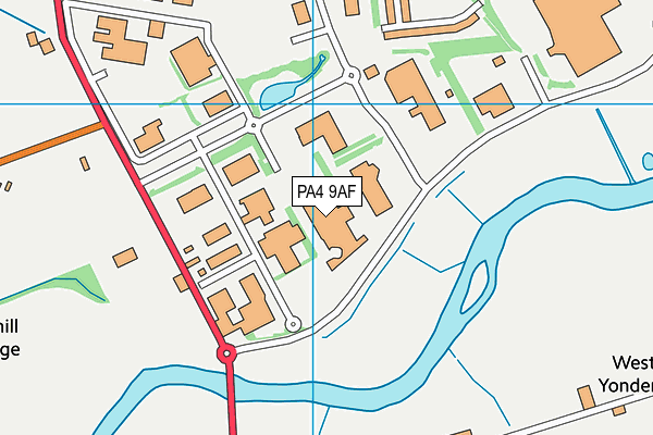 PA4 9AF map - OS VectorMap District (Ordnance Survey)