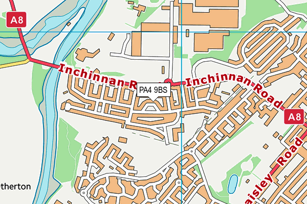 PA4 9BS map - OS VectorMap District (Ordnance Survey)