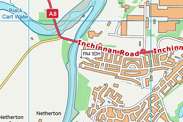 PA4 9DH map - OS VectorMap District (Ordnance Survey)