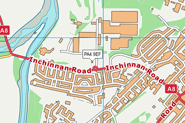 PA4 9EF map - OS VectorMap District (Ordnance Survey)