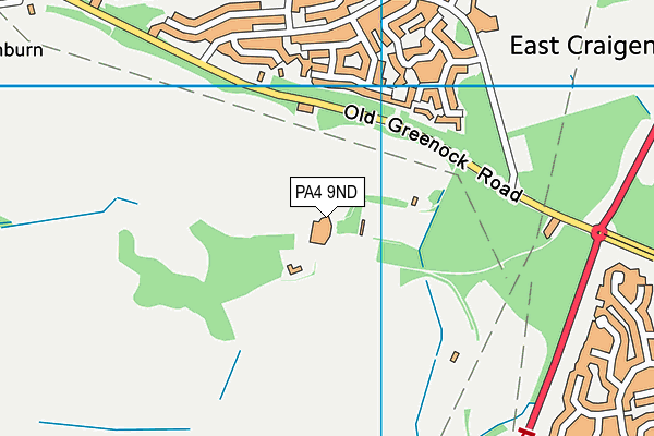 PA4 9ND map - OS VectorMap District (Ordnance Survey)