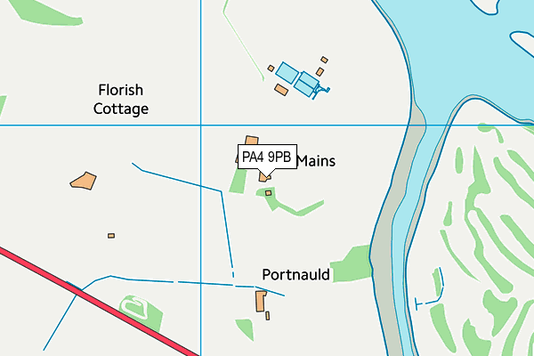 PA4 9PB map - OS VectorMap District (Ordnance Survey)