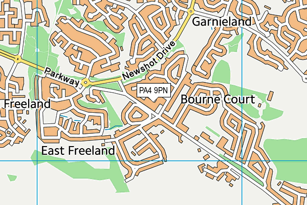 PA4 9PN map - OS VectorMap District (Ordnance Survey)