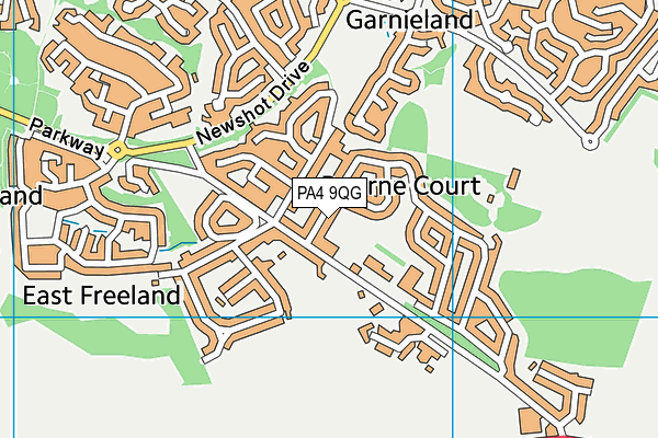PA4 9QG map - OS VectorMap District (Ordnance Survey)