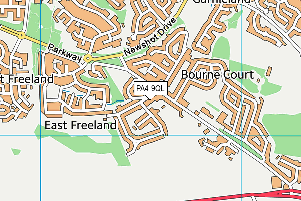 PA4 9QL map - OS VectorMap District (Ordnance Survey)
