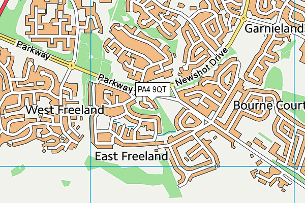 PA4 9QT map - OS VectorMap District (Ordnance Survey)
