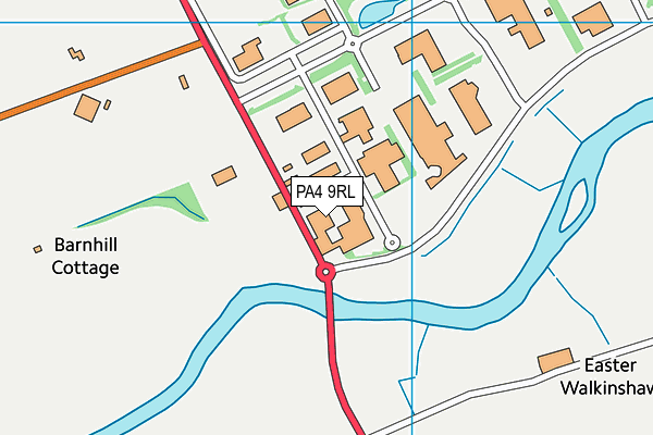 PA4 9RL map - OS VectorMap District (Ordnance Survey)