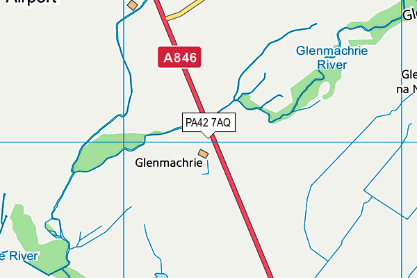 PA42 7AQ map - OS VectorMap District (Ordnance Survey)