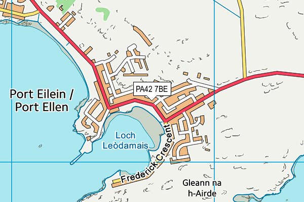 PA42 7BE map - OS VectorMap District (Ordnance Survey)