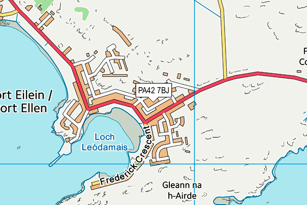 PA42 7BJ map - OS VectorMap District (Ordnance Survey)