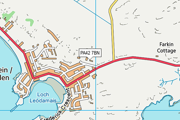 PA42 7BN map - OS VectorMap District (Ordnance Survey)