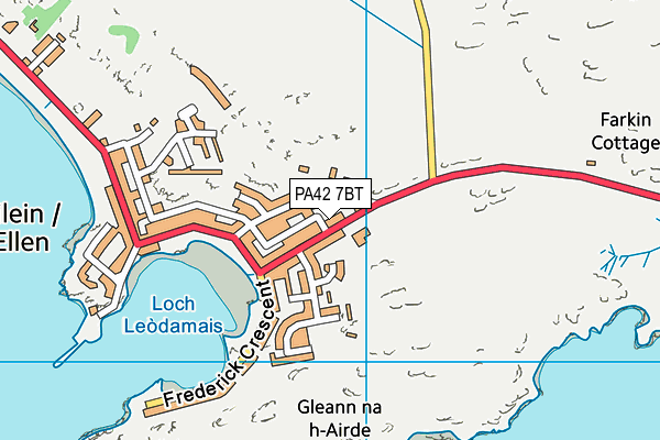 PA42 7BT map - OS VectorMap District (Ordnance Survey)