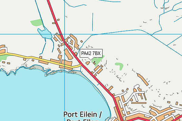 PA42 7BX map - OS VectorMap District (Ordnance Survey)