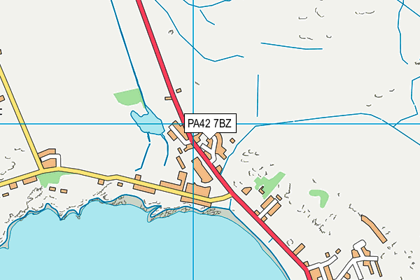 PA42 7BZ map - OS VectorMap District (Ordnance Survey)