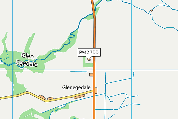 PA42 7DD map - OS VectorMap District (Ordnance Survey)