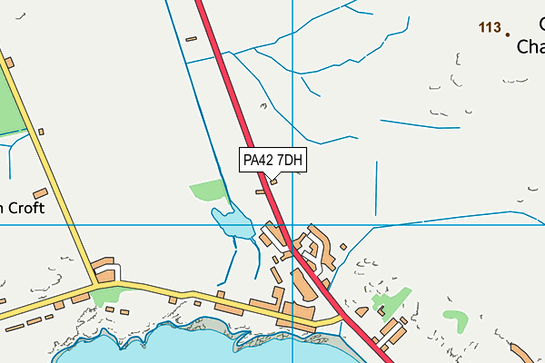 PA42 7DH map - OS VectorMap District (Ordnance Survey)