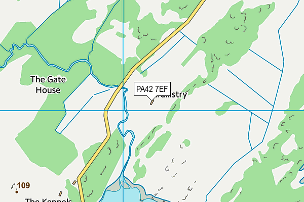 PA42 7EF map - OS VectorMap District (Ordnance Survey)