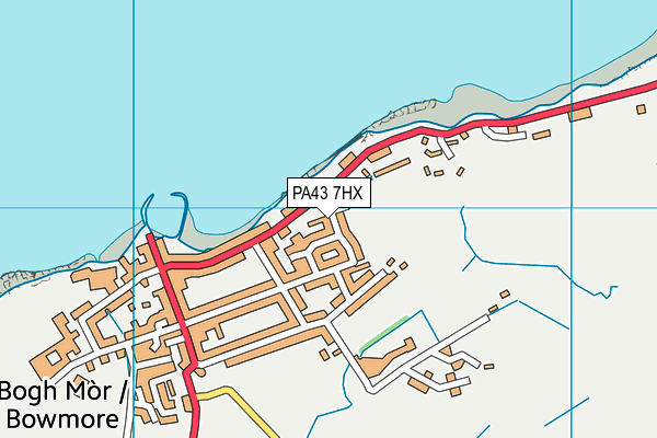 PA43 7HX map - OS VectorMap District (Ordnance Survey)