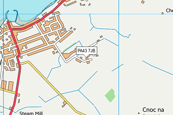 PA43 7JB map - OS VectorMap District (Ordnance Survey)