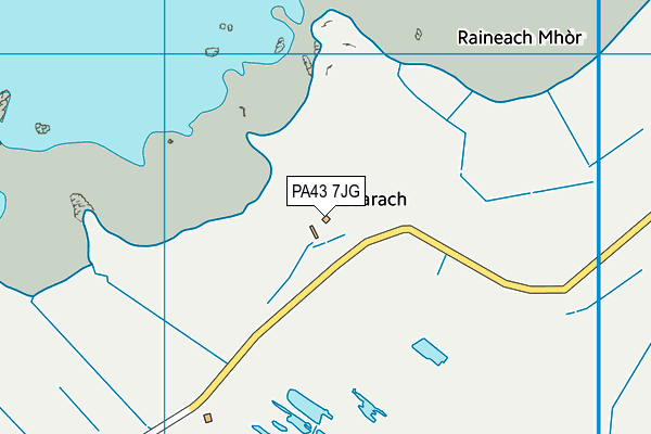 PA43 7JG map - OS VectorMap District (Ordnance Survey)