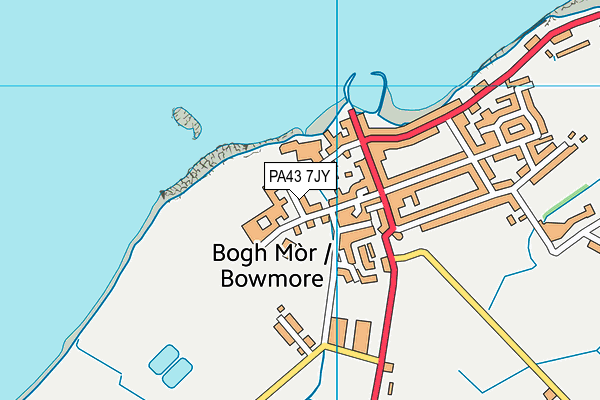 PA43 7JY map - OS VectorMap District (Ordnance Survey)