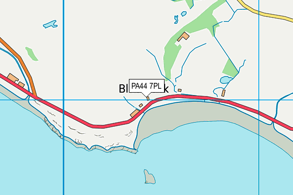 PA44 7PL map - OS VectorMap District (Ordnance Survey)