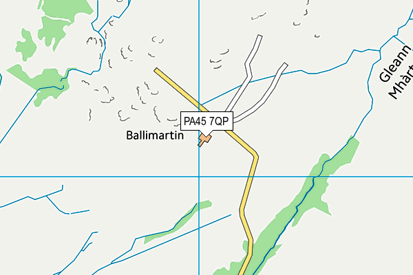 PA45 7QP map - OS VectorMap District (Ordnance Survey)