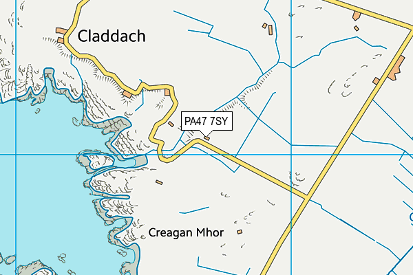 PA47 7SY map - OS VectorMap District (Ordnance Survey)