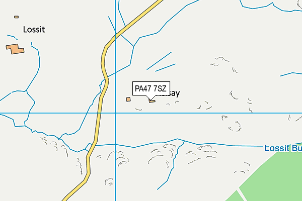 PA47 7SZ map - OS VectorMap District (Ordnance Survey)