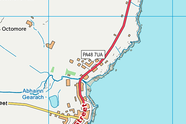 PA48 7UA map - OS VectorMap District (Ordnance Survey)