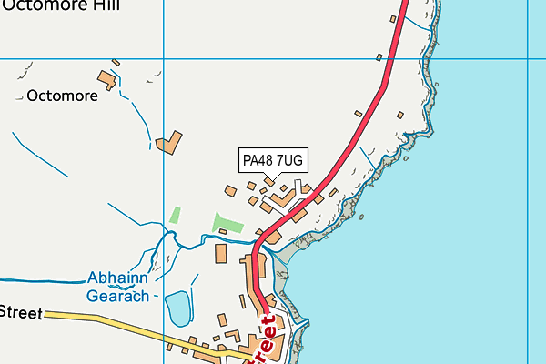 PA48 7UG map - OS VectorMap District (Ordnance Survey)