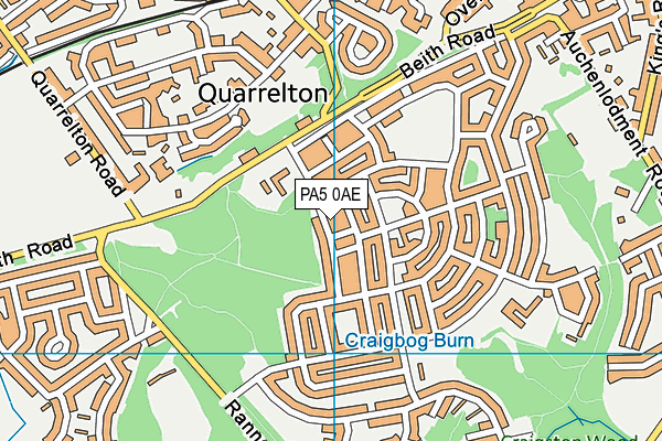 PA5 0AE map - OS VectorMap District (Ordnance Survey)