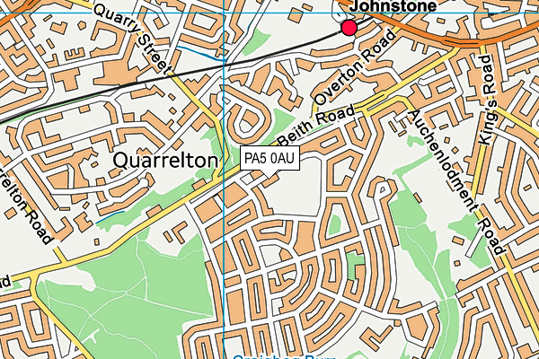 PA5 0AU map - OS VectorMap District (Ordnance Survey)