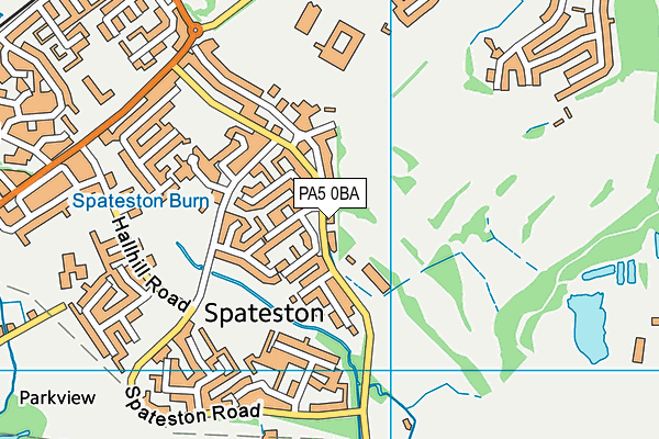 PA5 0BA map - OS VectorMap District (Ordnance Survey)