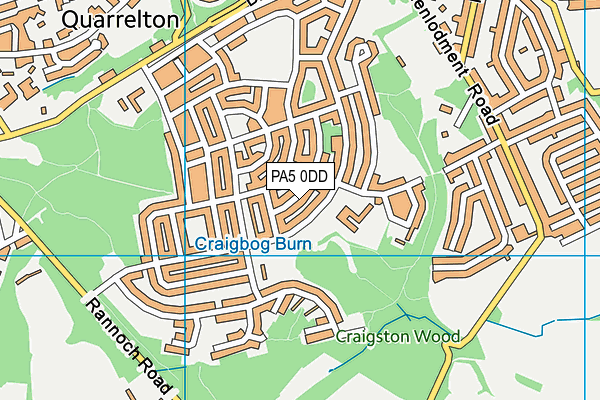 PA5 0DD map - OS VectorMap District (Ordnance Survey)