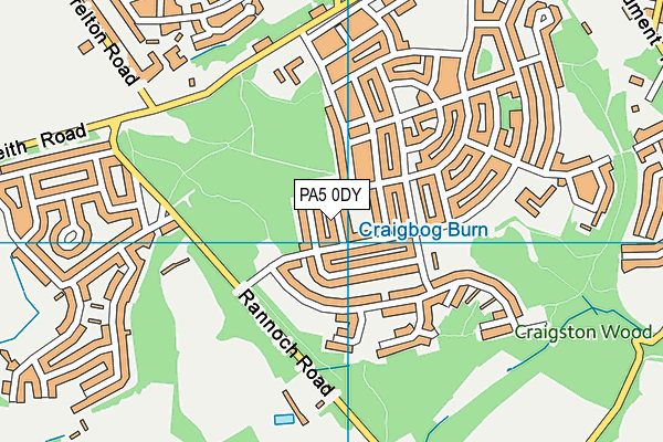 PA5 0DY map - OS VectorMap District (Ordnance Survey)