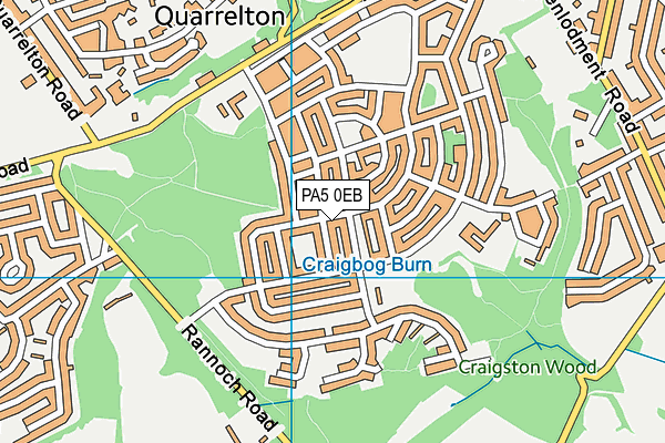 PA5 0EB map - OS VectorMap District (Ordnance Survey)