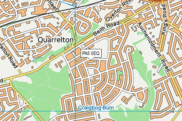 PA5 0EQ map - OS VectorMap District (Ordnance Survey)