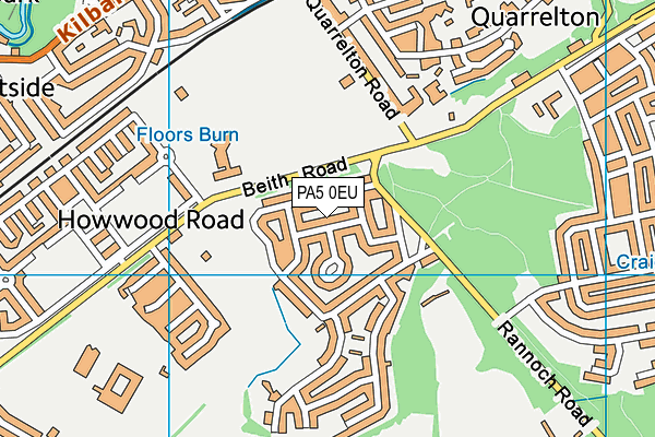 PA5 0EU map - OS VectorMap District (Ordnance Survey)