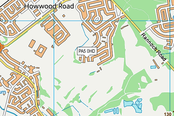 PA5 0HD map - OS VectorMap District (Ordnance Survey)