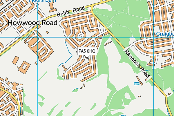 PA5 0HQ map - OS VectorMap District (Ordnance Survey)