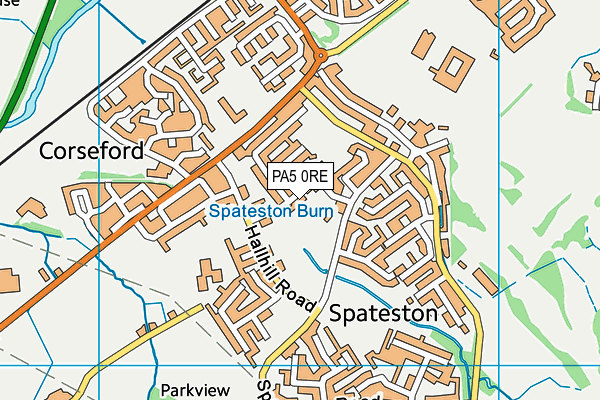 PA5 0RE map - OS VectorMap District (Ordnance Survey)