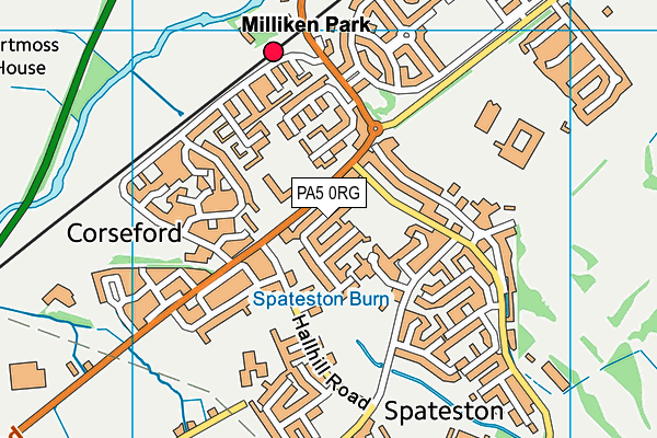 PA5 0RG map - OS VectorMap District (Ordnance Survey)